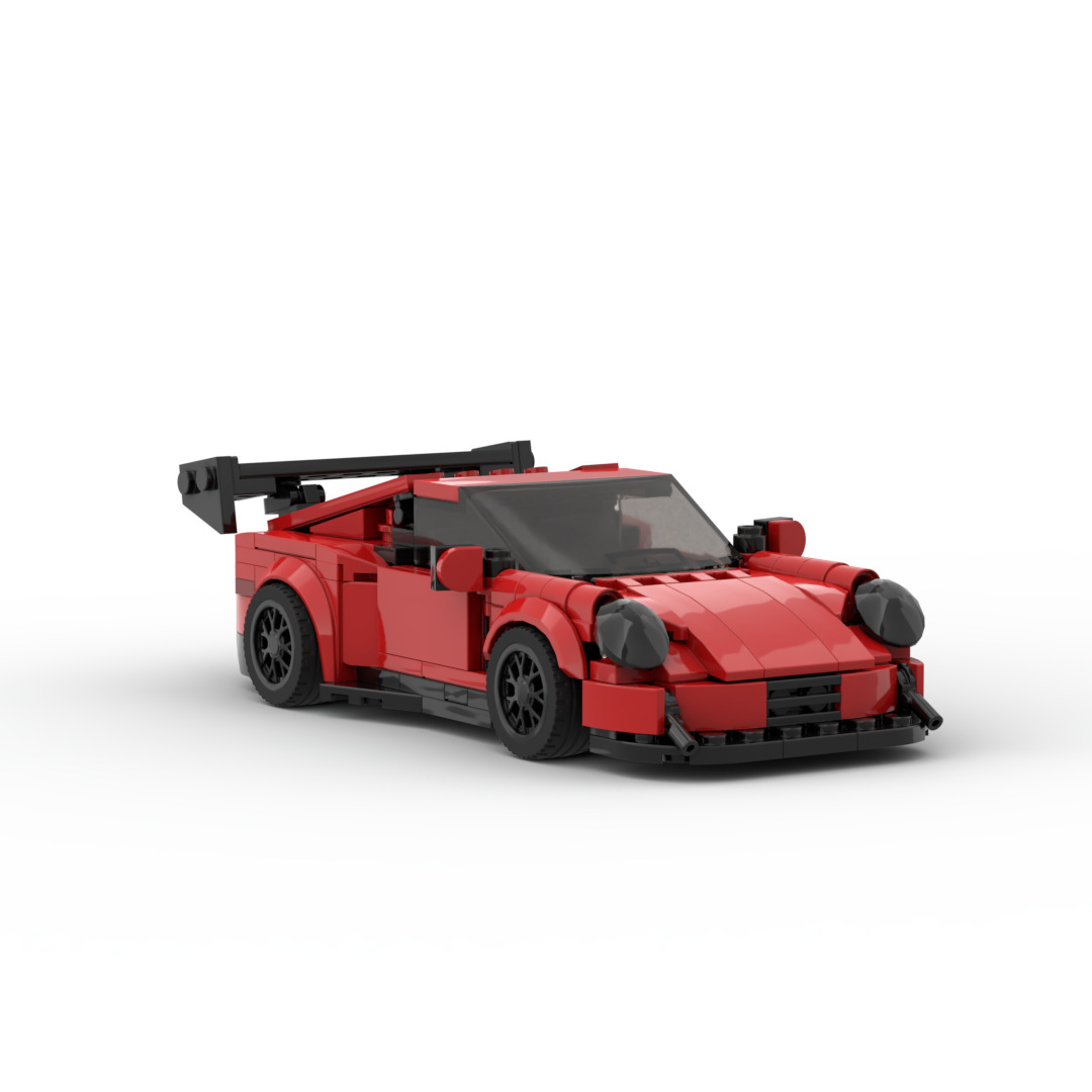 Compatible con Lego Bao Shi Jie 911GT3RS Racing Supercar 992moc Speed 8 grid car boy bloques de construcción