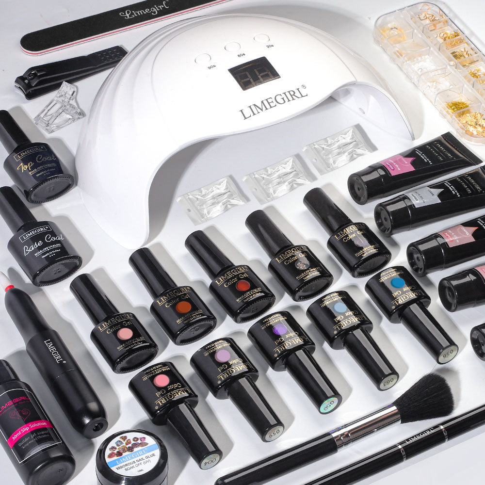 Amazon Venta caliente esmalte de uñas pegamento traje cristal fototerapia pegamento brillo color sólido esmalte de uñas pegamento extensión pegamento traje