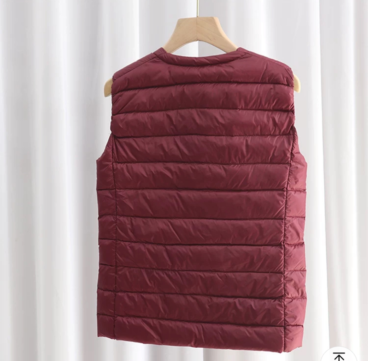 圆领拉链马甲2402