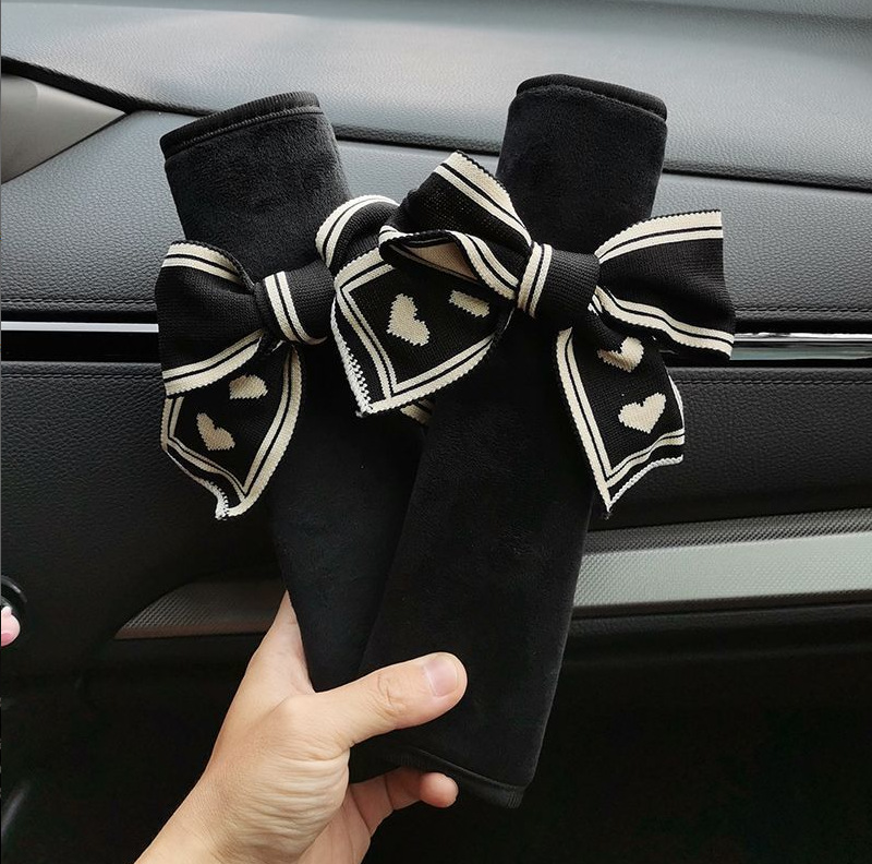 Cartoon Cute Cloud Car Seatbelt Shoulder Pad Panda Short Style Car Seatbelt Decoration Wholesale