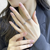 Tide, one size small design fashionable ring, trend of season, on index finger