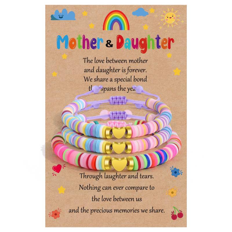 2025 Cross-Border Amazon New Heart-Shaped Bracelet for Women, Trendy Beaded Personality, Simple, Cute and Fresh Hand Jewelry