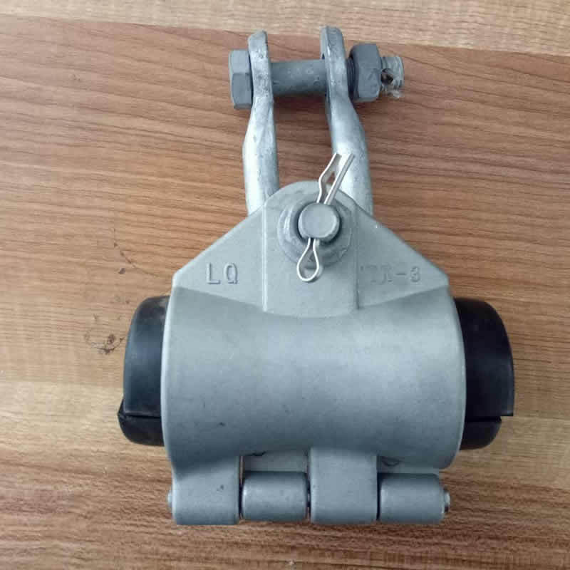 ADSS悬垂线夹套壳铝夹板 直线悬挂头悬垂金具TK-3 铝合金套壳螺栓