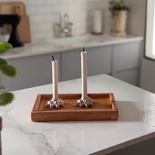 娃娃屋配件diy微缩创意迷你欧式复古蜡烛灯模型餐厅场景搭配F109