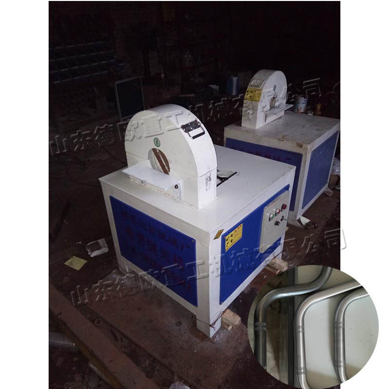 圆管椭圆扁管表面砂光机 弯钢带钢金属除锈拉丝机 弯管抛光设备
