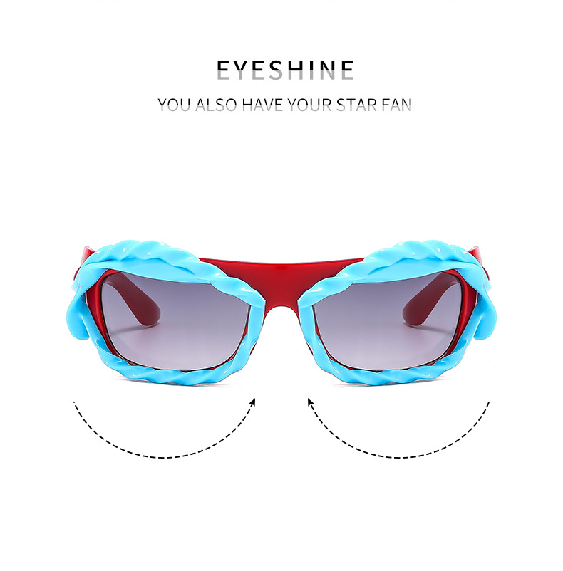 Y2K personality irregular shaped sunglasses European and American ins trend sunglasses Cyberpunk sunglasses_voghion.com