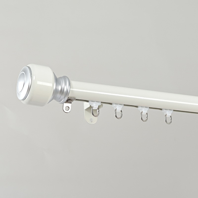 aleación de aluminio gruesa silenciosa cortina galvanizada rieles Roma barra de cortina lateral monorril deslizante Keqiao al por mayor rieles recto