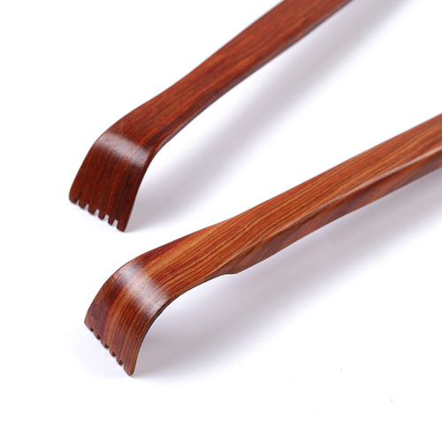 Mahogany itching scratch red sandalwood old man's solid wood rake scratching magic tool to scratch the back to relieve itching horn scratching tool