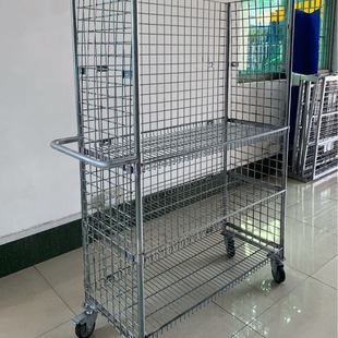 Warehousing Equipment Logistics Trolley Turnover Cage Logistics Cart Metal Cage Trolley Sorting Turnover Trolley Transfer