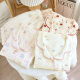 Cotton pajamas women's cotton crepe short sleeve shorts double gauze pajamas spring and autumn home clothing sets manufacturers wholesale