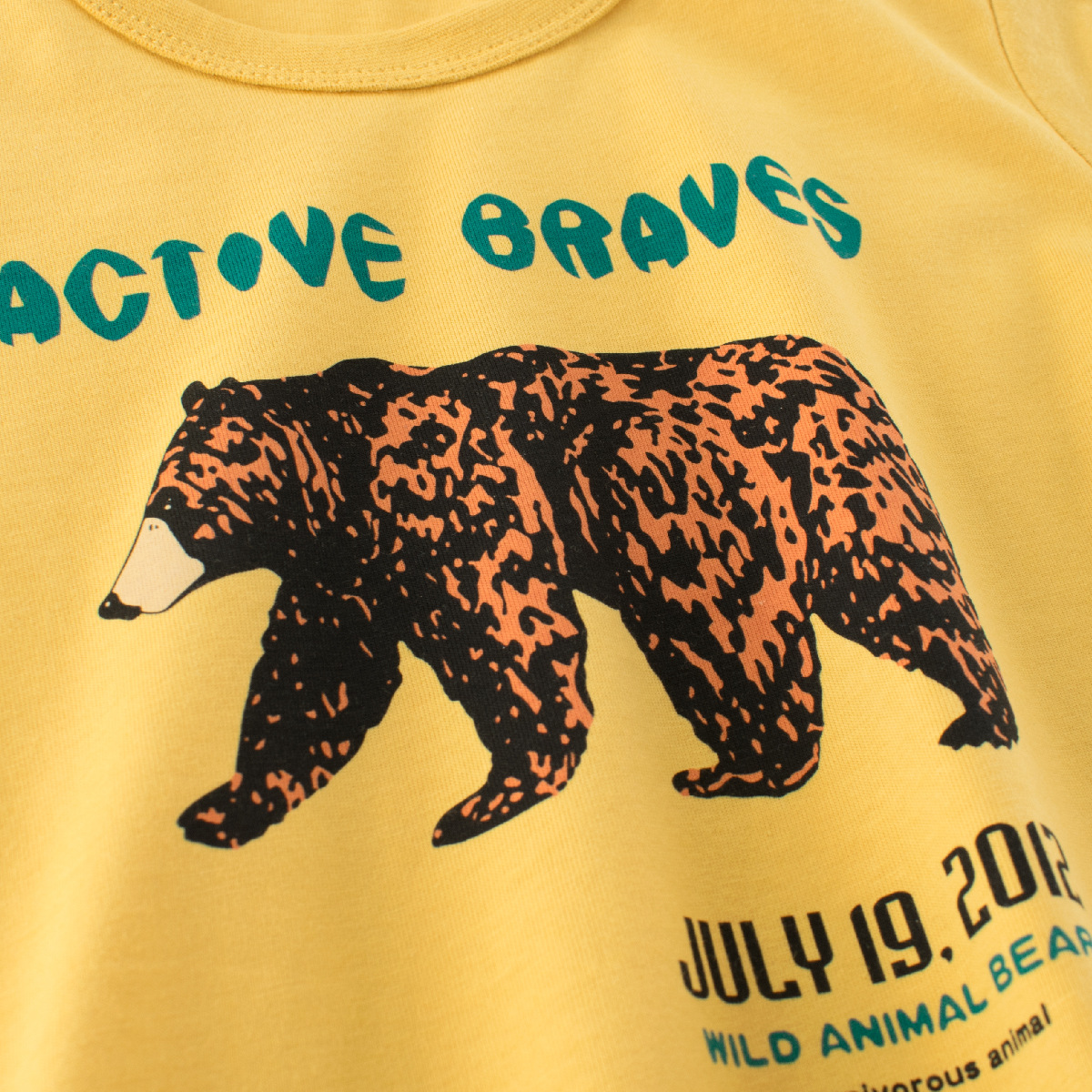 27kids verano nueva camiseta de algodón de manga corta para niños versión coreana de la ropa para niños patrón de oso ropa de bebé cabello de una pieza