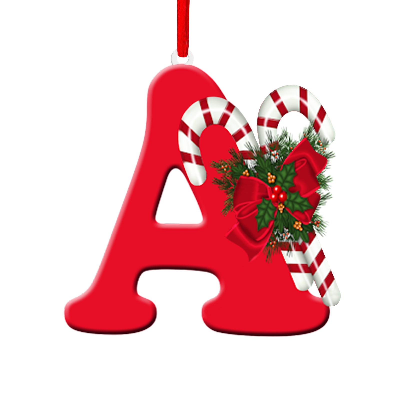 Nuevo alfabeto inglés creativo transfronterizo acrílico plano árbol de Navidad decorativo regalo de decoración de fiesta image 6