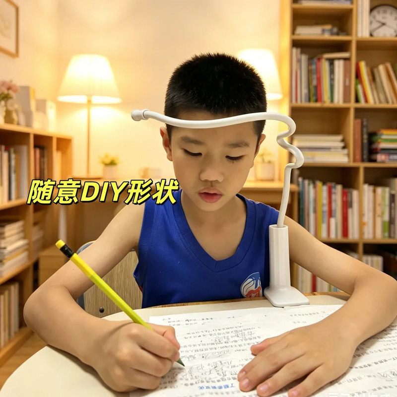 Flexible hose stand for preventing myopia, DIY anti-myopia device for desktop, student homework anti-head-down learning stand Flexible hose stand for preventing myopia, DIY anti-myopia device for desktop, student homework anti-head-down learning stand
