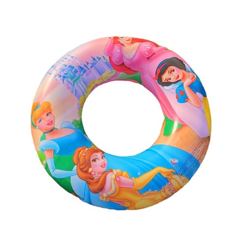 Children's swimming ring manufacturer hot-selling new cartoon animation inflatable children's single-layer linen swimming ring wholesale