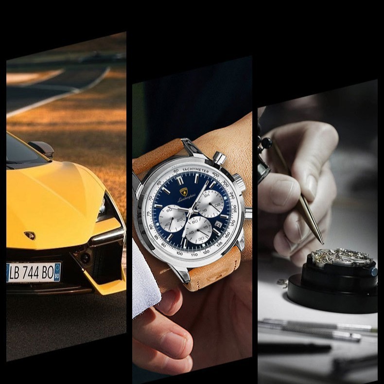 AUTOMOBILI LAMBORGHINI ランボルギーニ ジョイント限定モデル 921 ブルーフェイスウォッチ|undefined