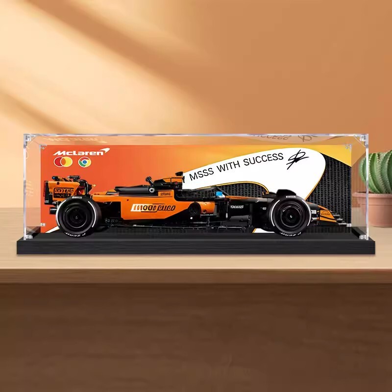 Mechanical Set Mclaren Mcl39 F1 Racing Car Acrylic Display Box Suitable for Lego 42228 Dust-Proof Storage Box
