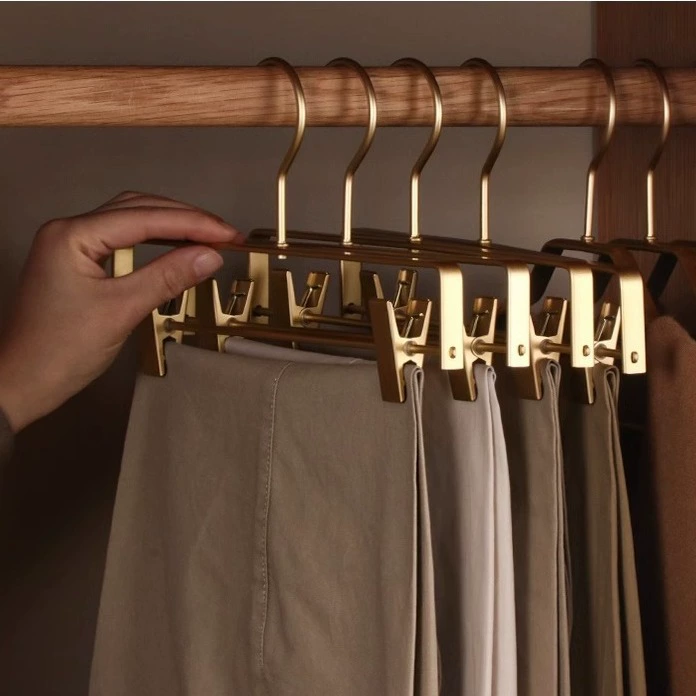 Алюминиевый сплав зажим для брюк вешалка для домашних брюк