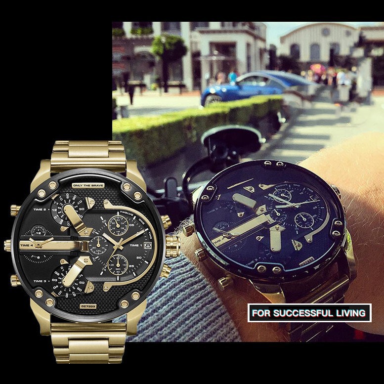 Dz73 Spot Men's Watch Personalized Large Dial Trendyy Watch Stainless Steel Band Quartz Watch Dropshipping Dz73 Spot Men's Watch Personalized Large Dial Trendyy Watch Stainless Steel Band Quartz Watch Dropshipping