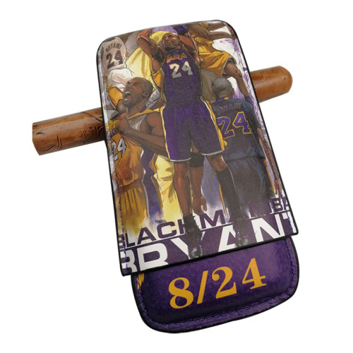 Cuban Cigar Case, Portable 3-Pack Cigar Box, Hand-Painted Cigar Humidor