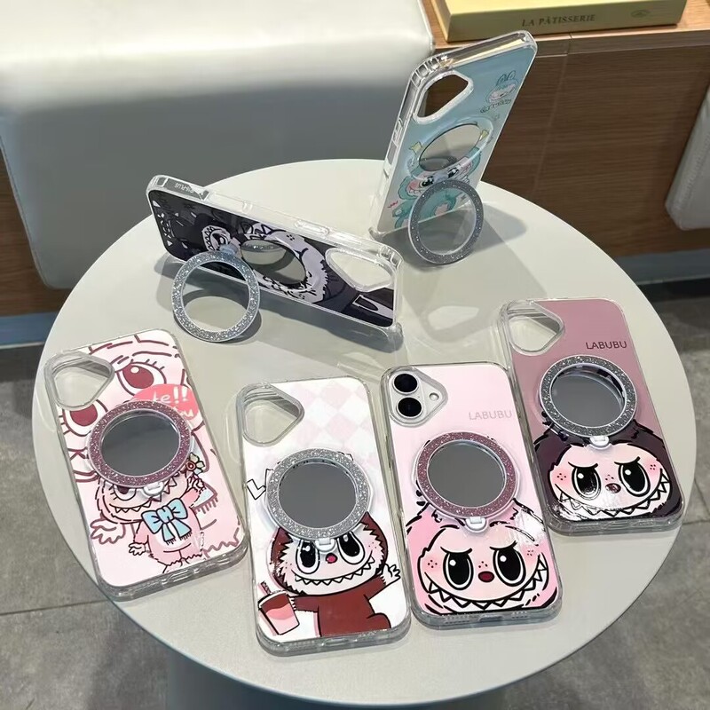 New Suitable for Apple 16Proma 11 15Plus Cartoon 14 Anti-Fall 1312 Trendyy Magnetic Stand Mobile Phone Case New Suitable for Apple 16Proma 11 15Plus Cartoon 14 Anti-Fall 1312 Trendyy Magnetic Stand Mobile Phone Case