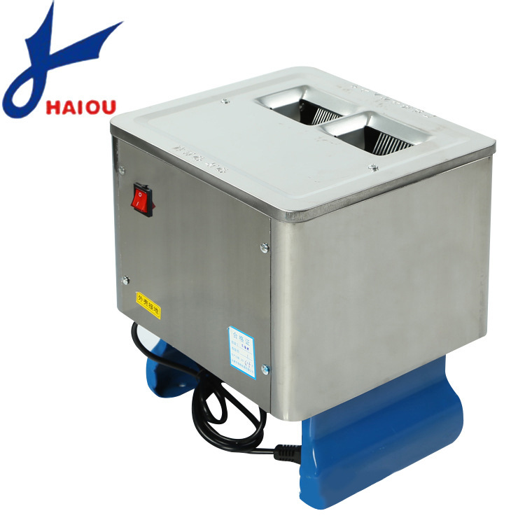 Electric stainless steel pork sliced shredded machine single -cutting machine canteen small -sized meat piece machine meat wire pork machine all -in -one 4