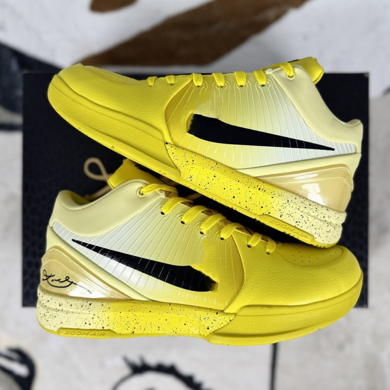 High-Quality Kobe 4 Basketball Shoes Practical Carbon Plate Air Cushion Outdoor Sneakers Men's Versatile Casual Sports Commuter Shoes