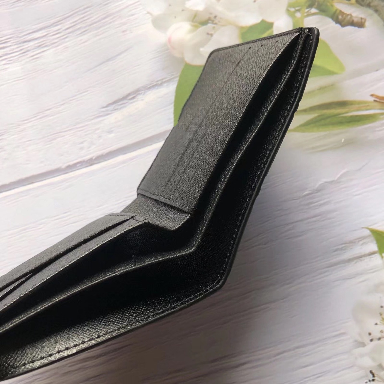 2023 color sólido en stock marca independiente de los hombres casual transpirable vertical Square Wallet Fold impreso Plaid cartera