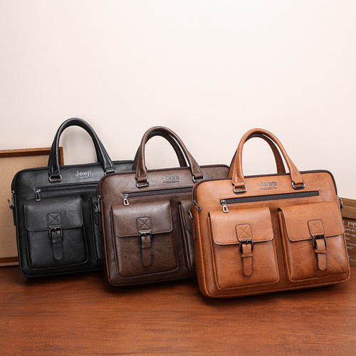 Cross-border exclusive men's handbag, executive bag, business documents shoulder bag, cross-body bag, men's casual large capacity