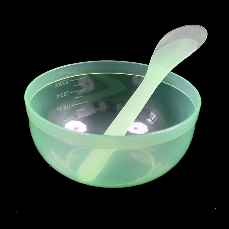 Herramientas de máscara facial 3 # máscara facial bowl varilla de máscara de maquillaje bowl de plástico varilla de plástico cuchilla de raspador de belleza