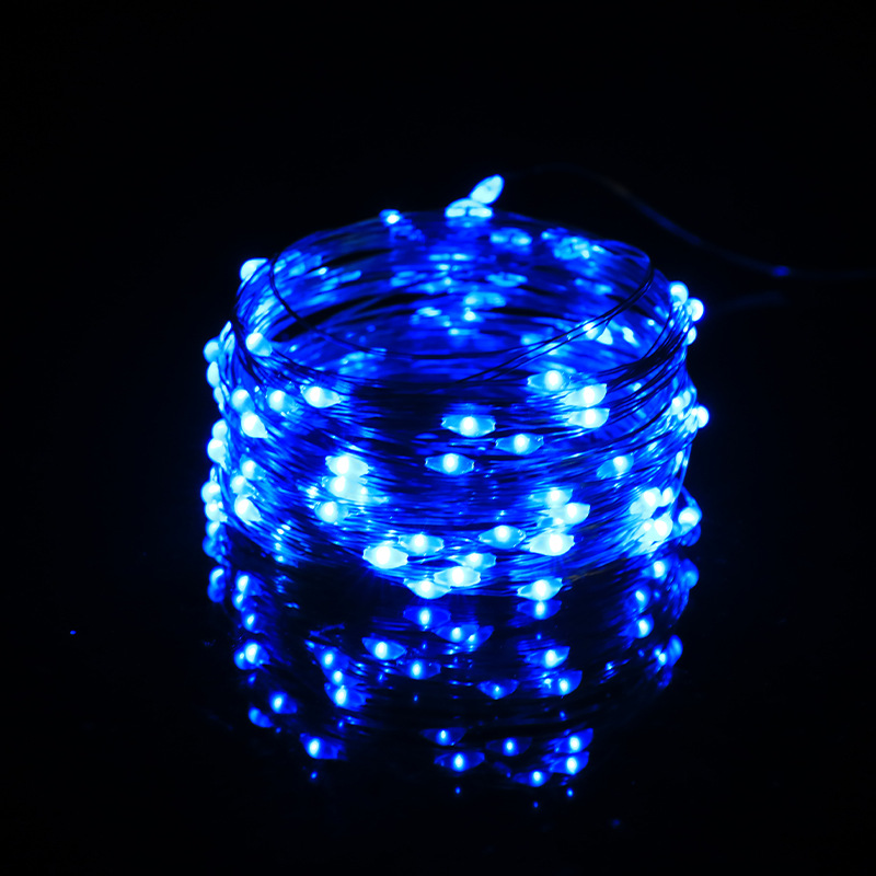 Guirnalda de Luces LED de Cobre Estrella USB para Fiestas y Decoración Navideña