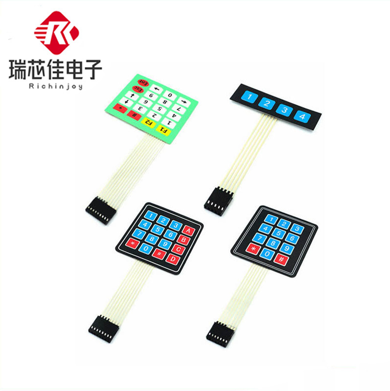 Extra Large Buttons 4*4/1*4/3*4/4*5 Matrix Keyboard Microcontroller External Keyboard Membrane Keyboard
