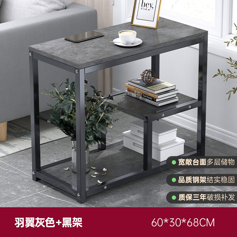 Personalizado al por mayor mesas de té sofá gabinete creativo tabla cuadrada simple estante dormitorio pequeño tipo mesilla de cabecera