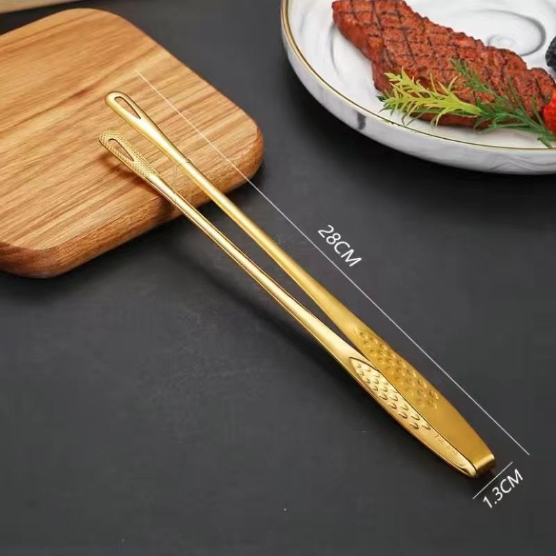 304 Clip de fresa 28CM-chapado en oro