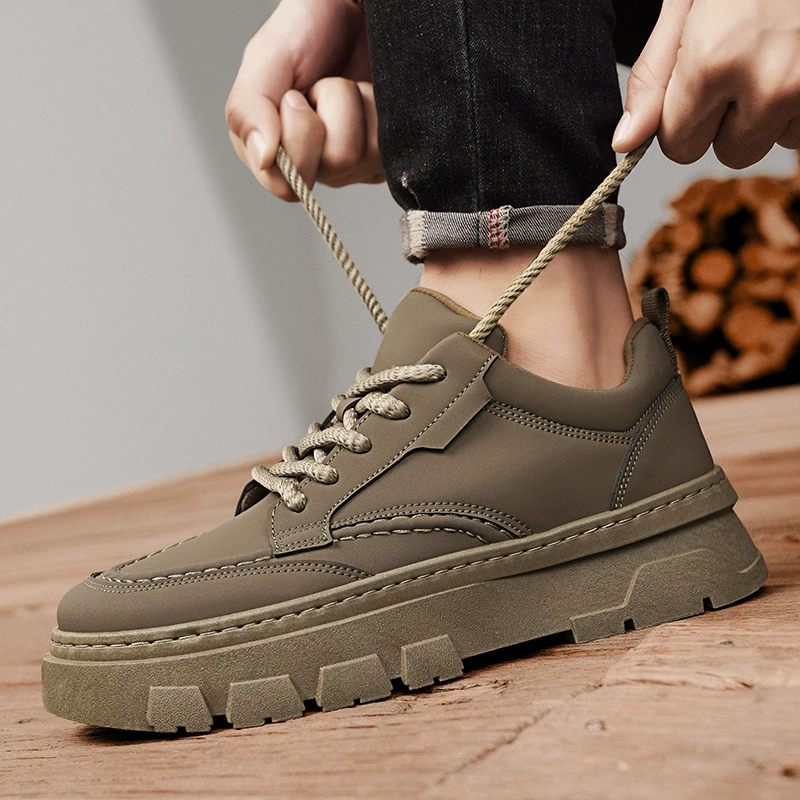 Martens, нескользящая износостойкая обувь, мужская рабочая обувь для отдыха на платформе, скалолазания, осень
