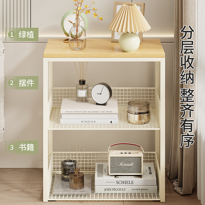 床头柜简约现代卧室家用床头简易收纳置物架出租房用多功能小方桌|undefined