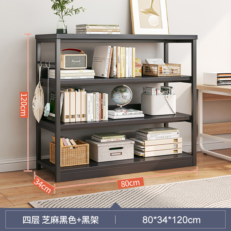 Estante de sala de estar Estante de piso Estante de almacenamiento multicapa Estante de exhibición doméstico contra la pared Estante de almacenamiento integrado Gabinete bajo