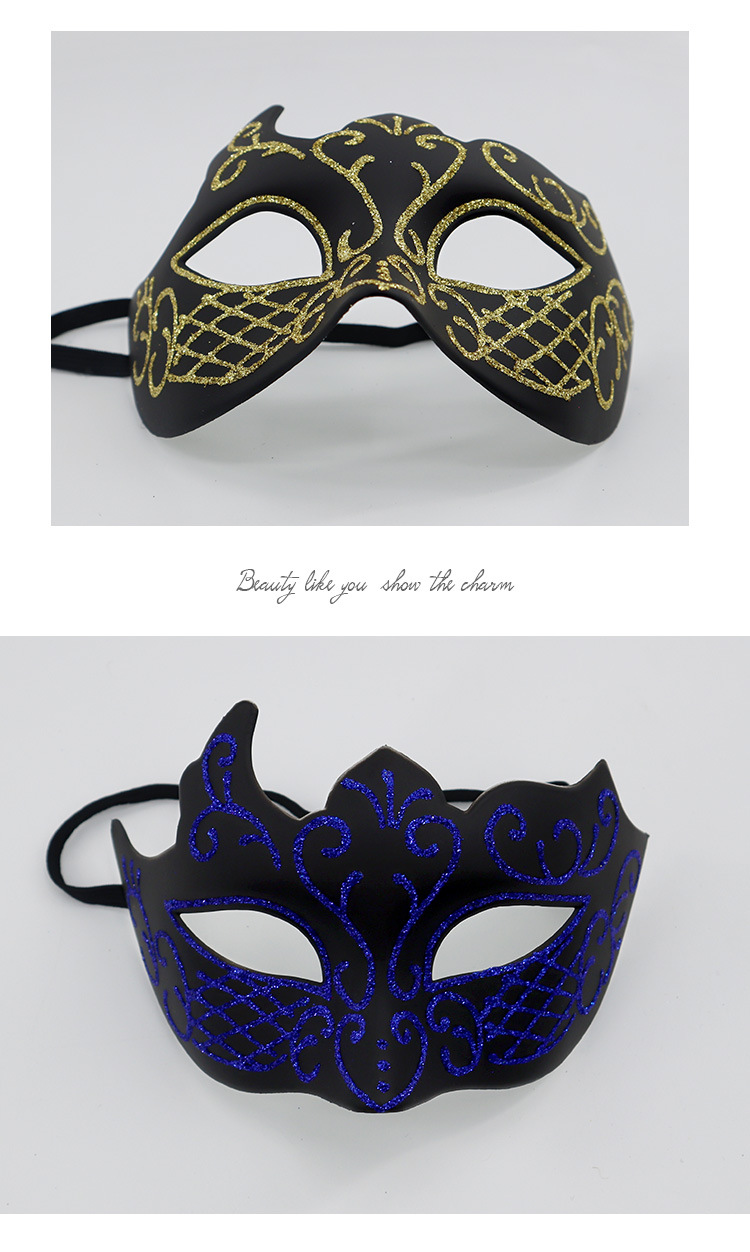 Hallowmas Festive & Party Supplies party bár maszk félarc férfi festett maszk spray festék férfi és női maszk_voghion.com