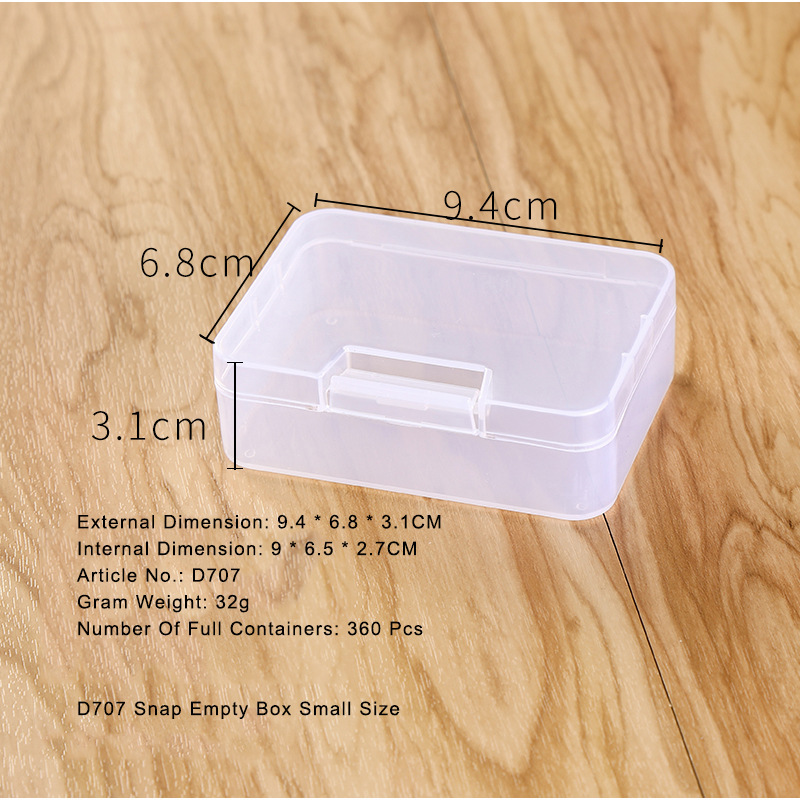 PP長方形カプセル型空箱 サンプル展示箱 ジュエリー・ラインストーン・小物・アクセサリー用プラスチックボックス 工具箱|undefined