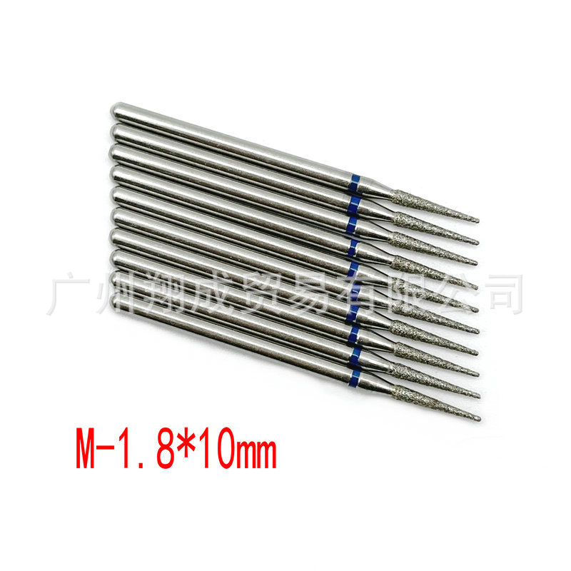 10 unids Amazon Venta caliente nail art carborundum pulido traje uñas descarga taladro piel muerta eliminación diamante Taladro