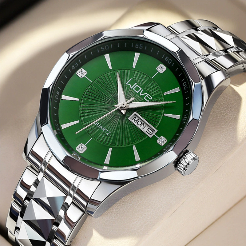 Langjue Watch Men's Cross-Border Popular Couple's Watch Fully Automatic Quartz Watch Luminous Fashion Women's Watch Casual Wristwatch