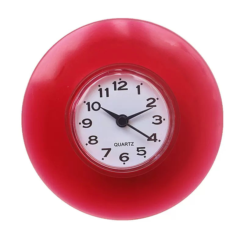 浴室防水 吸盘钟  玻璃 窗户 卫生间 冰箱吸盘钟 厂家推广