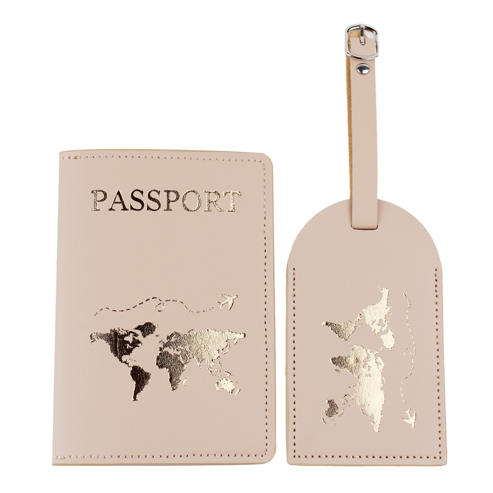 Listado de equipaje transfronterizo tarjeta de embarque de aeronaves PU en stock Mapa de cuero protección de pasaportes