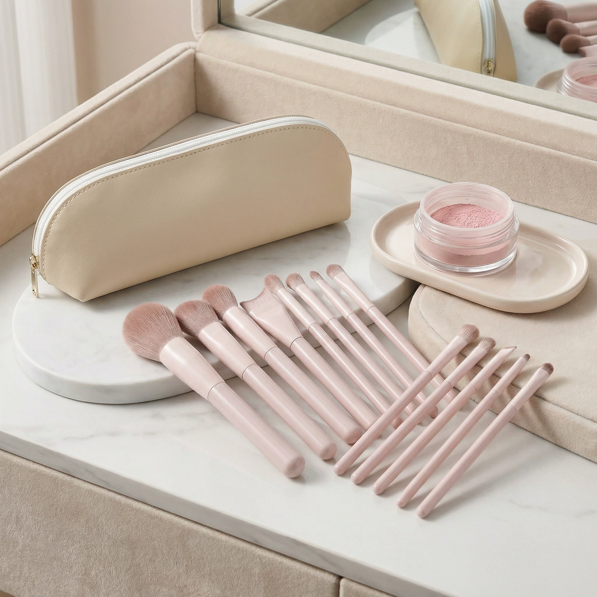 Makeup Brush Set 13 Pieces, Face Blush & Concealer Brushes Full Contour Kit