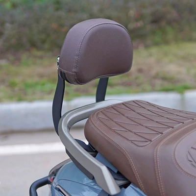 Motorcycle bumper: hand guard exhaust bar front - brown-special-backrest