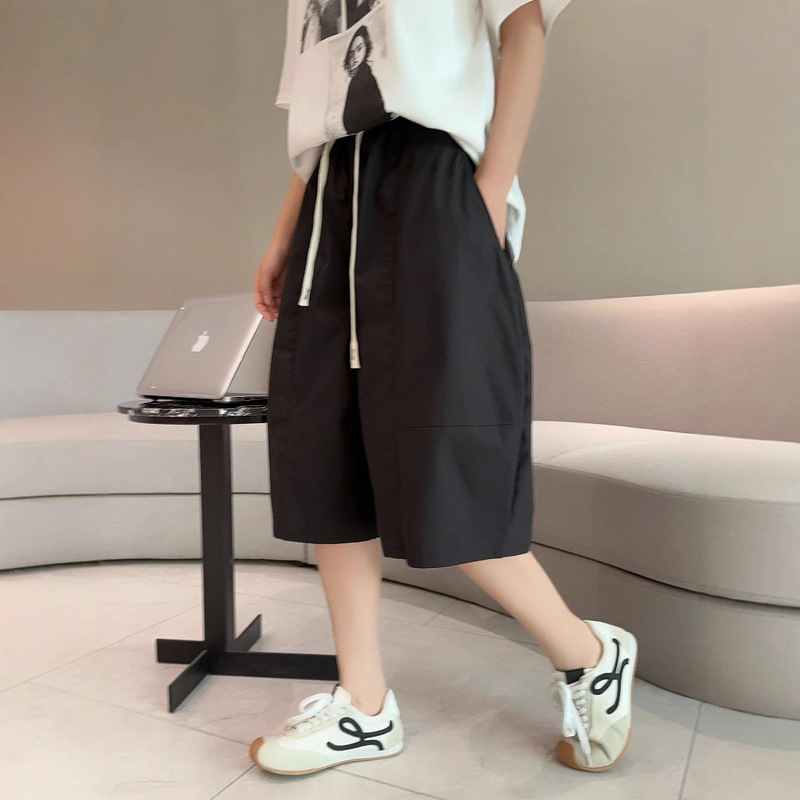 plus size chubby girl Workwear Capri Pants Summer Loose Casual High Waist Sports Women's Pants Outfit Sports Pants for Women