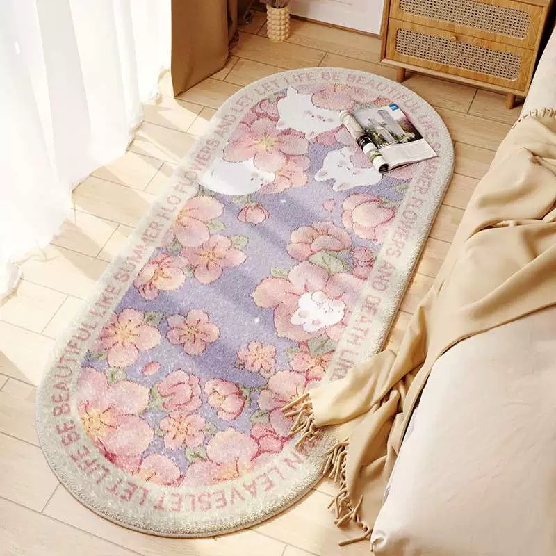 토끼 정원 파우더 - 타원형 도트 셰르파 바닥