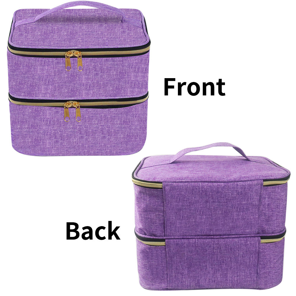 Caja cosmética portátil herramientas de uñas bolsa de almacenamiento de esmalte de uñas