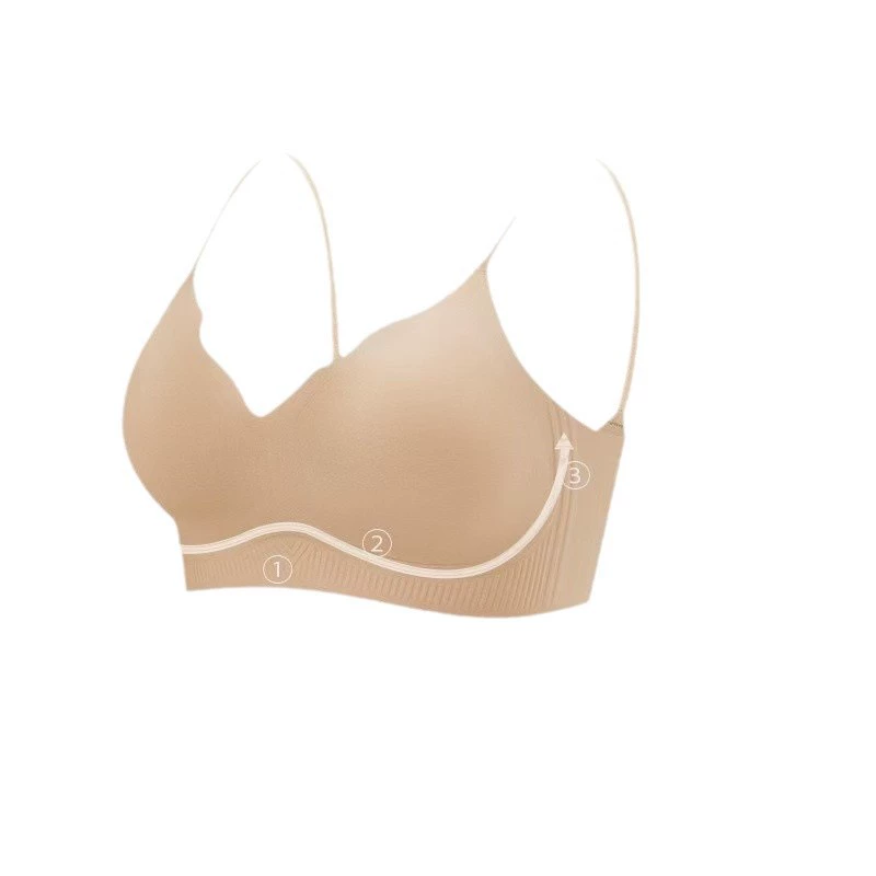 Ашми Invisible straps, push up bra, thin breathable wireless bra, tank top