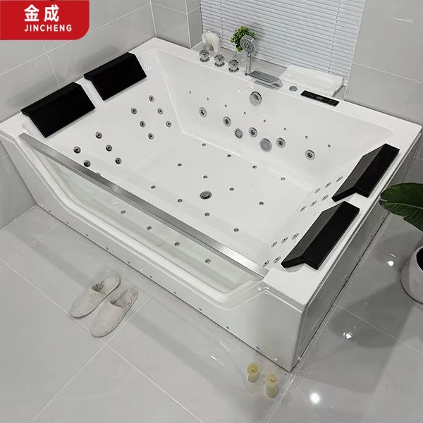 Jincheng Low Price White Massage Bathtub 170cm Factory Direct Sales Watermark Certified House Bathroom Space
