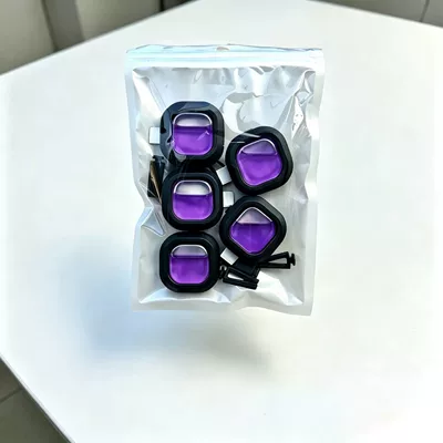 Car Perfume Aromatherapy – Car Perfume, Pack of Five - pearlescent-bag-purple-five-pack